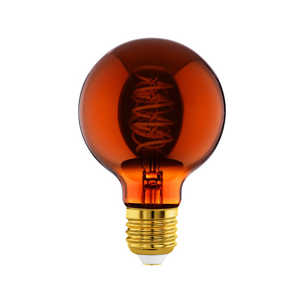 Eglo Copper 4w E27 LED Vintage G80 Small Sphere Shape