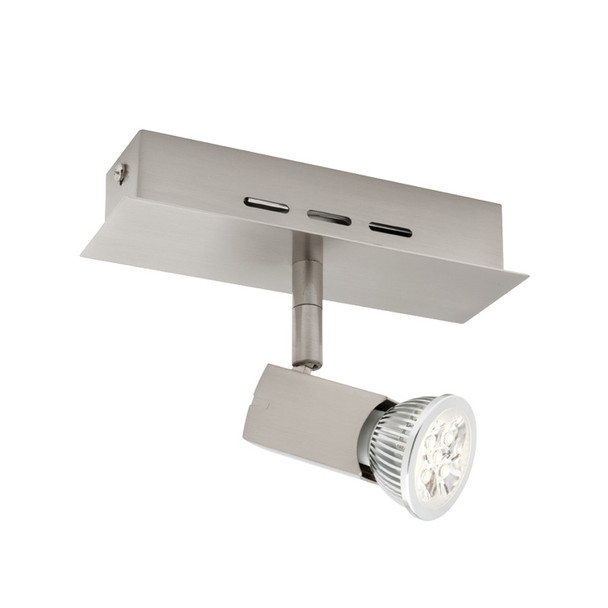 Cougar Titan 1lt GU10 Spotlight Brushed Chrome