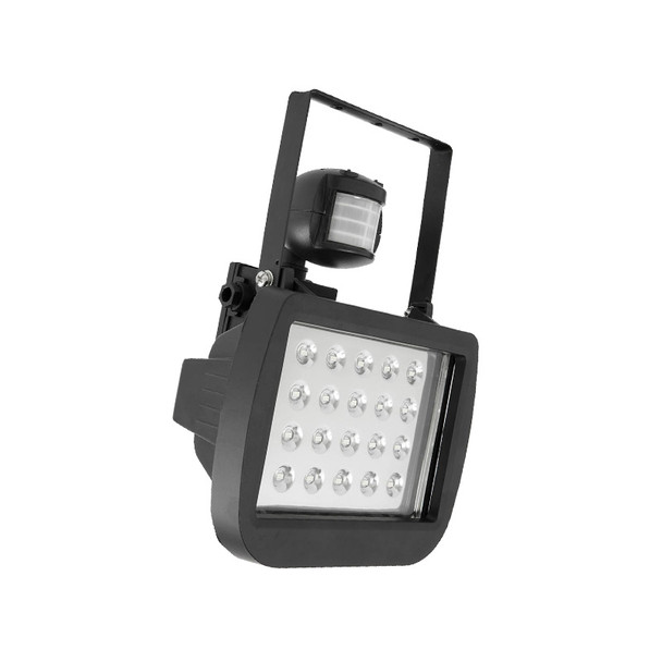 Brilliant Crest 20w 6500K SMD LED Flood Light & Sensor Black