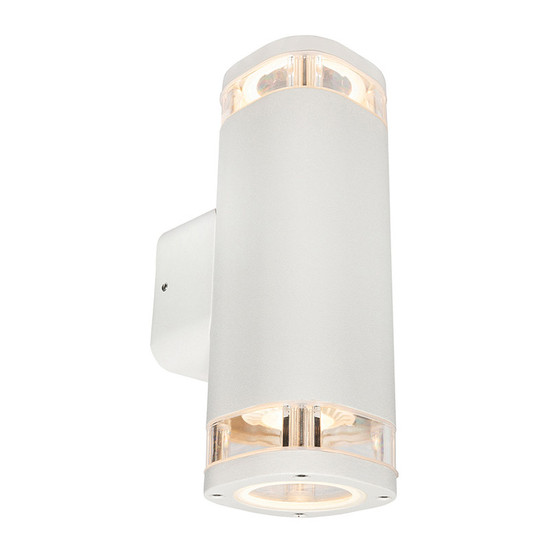 Brilliant Glenelg Ambient LED GU10 Exterior Up/Down Wall Light White ...
