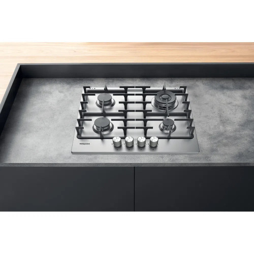 Hotpoint PPH 60G DF IX UK Hob - Silver