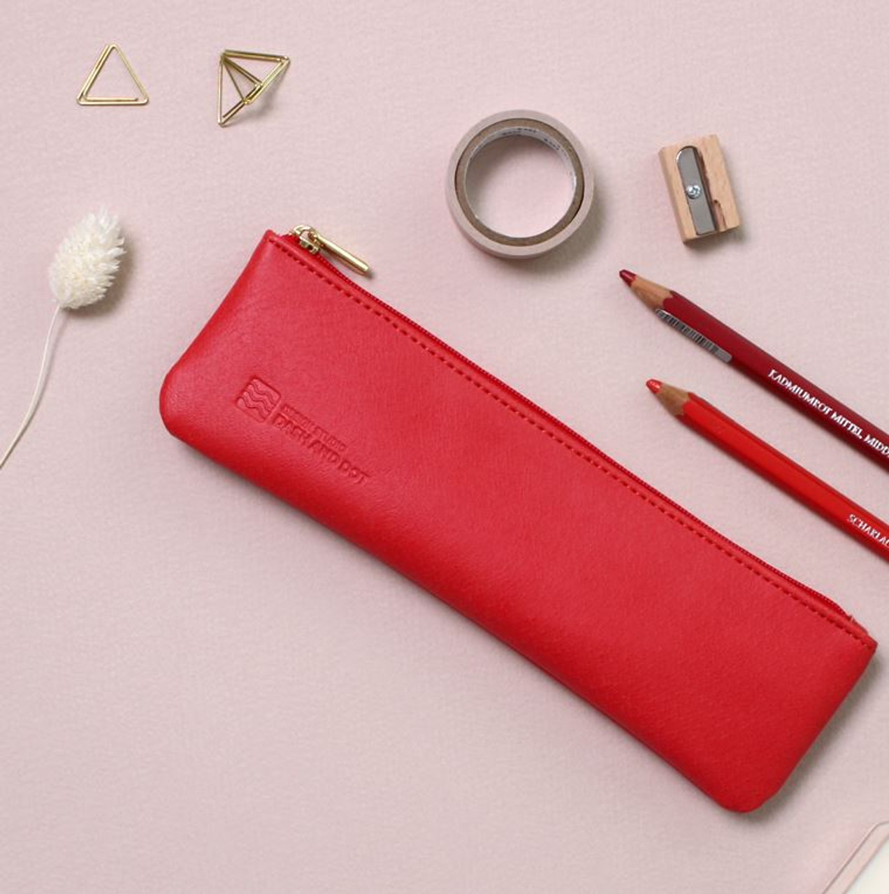 Slim Pencil Case(Red) - AHZOA