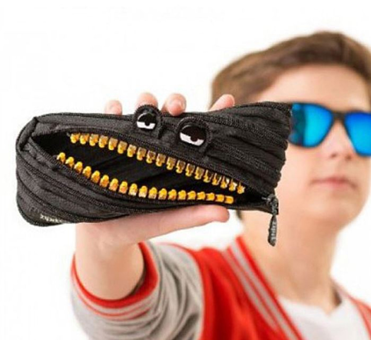 Double Black Monster Hard Shell Pencil Case