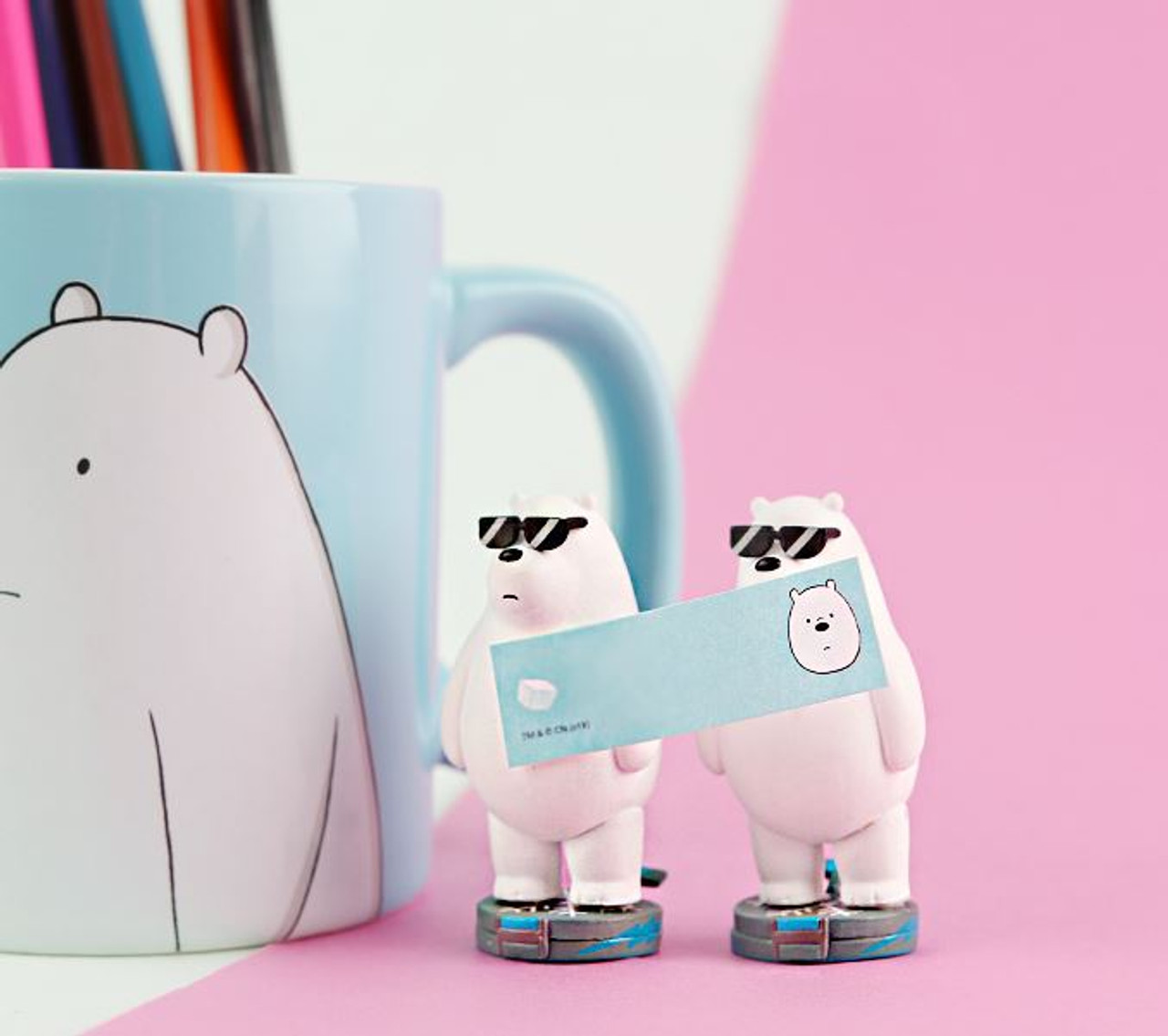 Desk Top Figure Memo Board Ice Bear picture