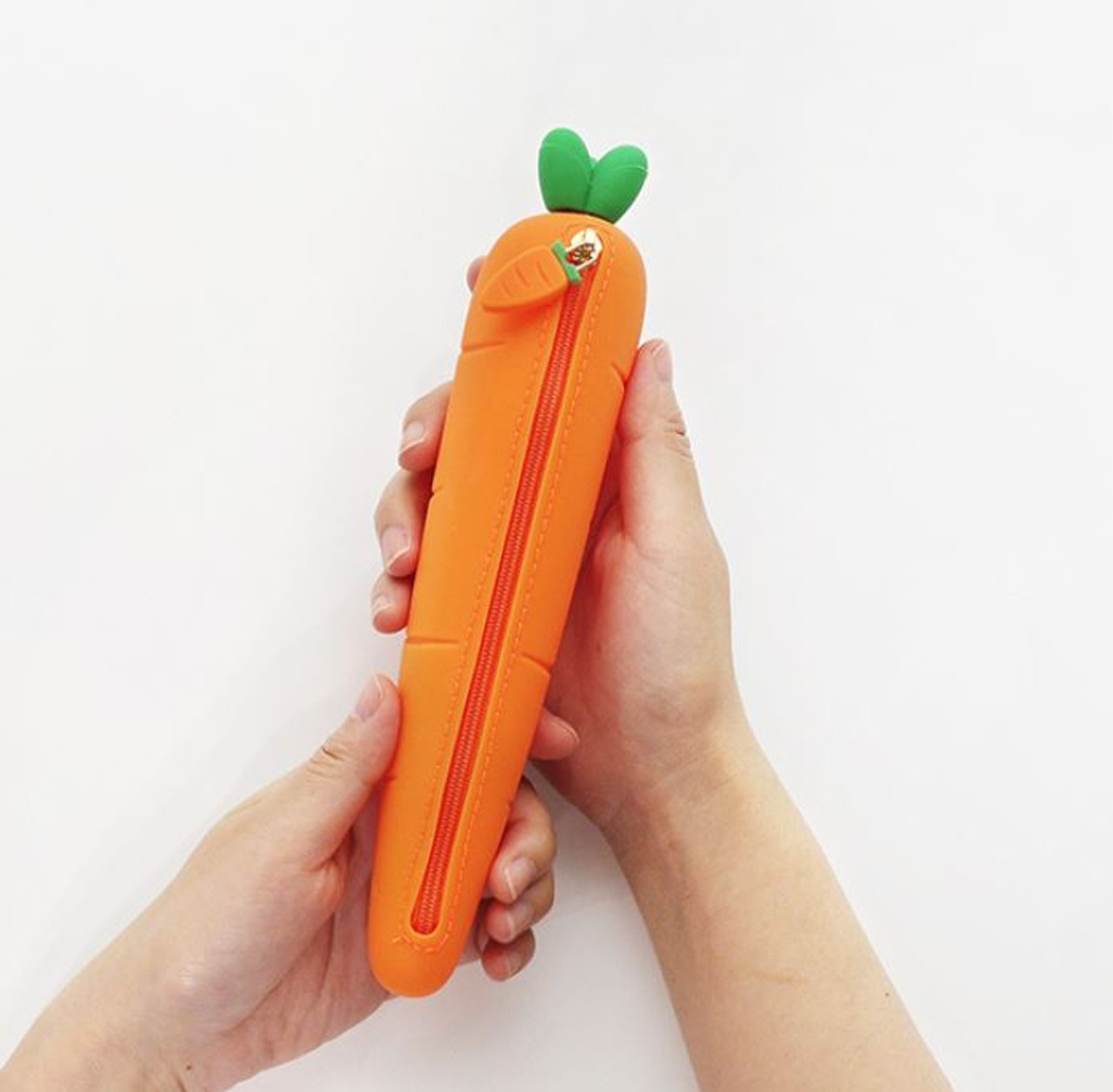 Carrot Silicon Pencil Case