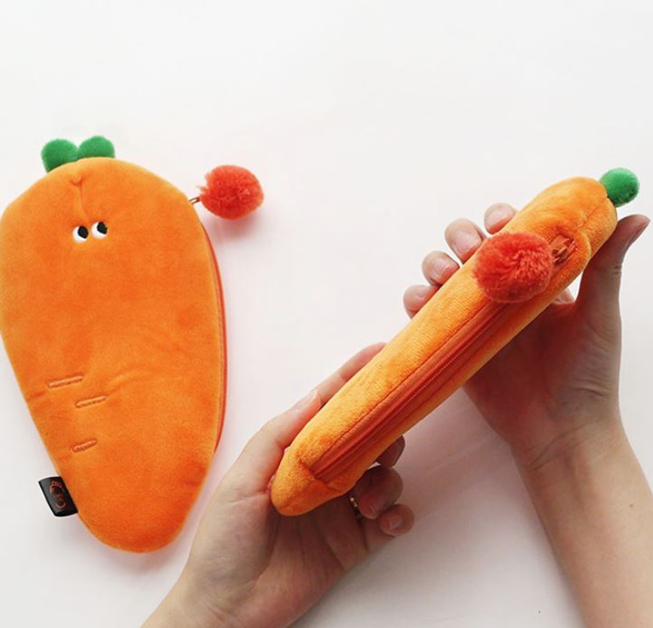 Dropship [Catch My Carrot] Embroidered Applique Pencil Pouch Bag / Cosmetic  Bag / Carrying Case (7.5*2.2*1.6) to Sell Online at a Lower Price
