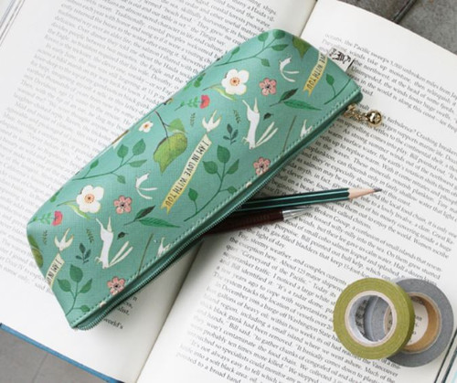 Willow Story Pattern Pencil Pouch(mint)