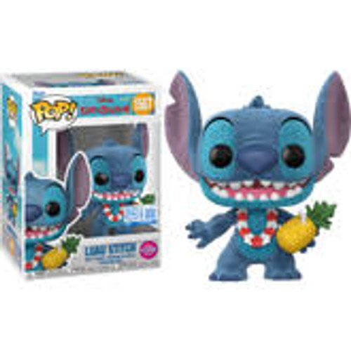 Lilo & Stitch - Luau Stitch US Exclusive Flocked Pop #1567 Lilo & Stitch - Luau Stitch US Exclusive Flocked Pop #1567