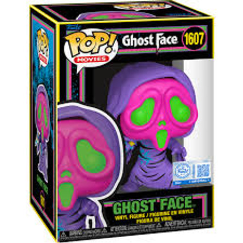 Scream - Ghost Face US Exclusive Blacklight Pop #1607 Scream - Ghost Face US Exclusive Blacklight Pop #1607