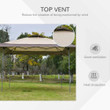 4 x 4m Pop Up Gazebo With Adjustable Legs And Roller Bag Outsunny