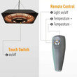 Hanging Gazebo Heater With light &amp; Remote Control