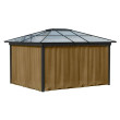 Gazebo Curtains For 3 x 3 (M) With Hooks And Zipper