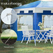 3x4m Gazebo With Two Sides Blue
