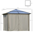 Outsunny 3 x 3(m) Hardtop Gazebo