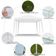 3x6 Gazebo Waterproof White