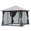 Hardtop Metal Frame Gazebo 3x3M