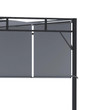 3x3 Pergola Retractable Dark Grey Outdoor Shade