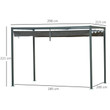 Outsunny 3 x 2m Pergola With Retractable Roof