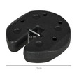12KG Gazebo Weights Black