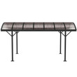 Outsunny 5x3m Brown Hardtop Aluminium Gazebo With Polycarbonate Roof