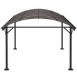 Outsunny 5x3m Brown Hardtop Aluminium Gazebo With Polycarbonate Roof