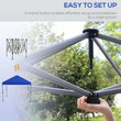 Outsunny 3 x 3m Pop-Up Gazebo With Accessories