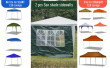 Outsunny Gazebo Replacement Exchangeable Side Panels