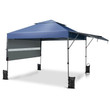 Rolling Pop-up Gazebo 3x3m Adjustable Dual Awnings And Height