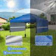Rolling Pop-up Gazebo 3x3m Adjustable Dual Awnings And Height