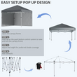 3×3 Gazebo with sides Pop up
