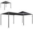 3 x 3m or 3 x 6m Garden Gazebo with Extendable Awning & Wheels – UPF30+ Outdoor Metal Canopy for BBQs, Events & Parties