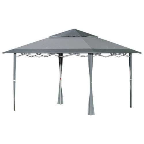 Outsunny 4 x 4m Outdoor Pop-Up Canopy Tent Gazebo Adjustable Legs
