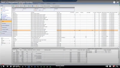 Seed lot management software overview video