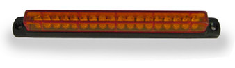 6" Amber LED Light Bar with Black Casing and Amber Lens