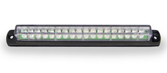 6" Amber LED Light Bar with Black Casing and Clear 'Euro' Lens