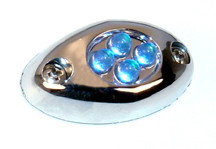 Courtesy LED Light POD with Chrome Case - Blue 