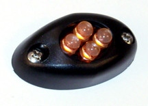 Courtesy LED Light POD with Black Case - Amber