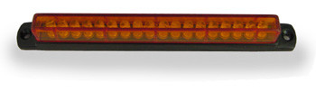 6" Amber LED Light Bar with Black Casing and Amber Lens