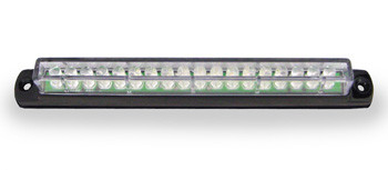 6" Amber LED Light Bar with Black Casing and Clear 'Euro' Lens