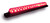 6" Red LED Light Bar with Black Casing and Clear Lens