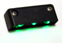 Step LED Light POD with Black Case - Green