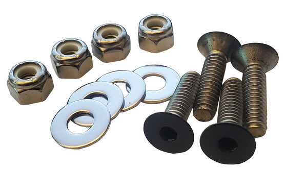 Black License Plate Mounting Hardware