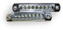 3" Pair (2) Red LED Light Bar with Chrome Casing and Clear 'Euro' Lens