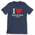 I Heart Vote By Mail (Unisex Navy Tee)