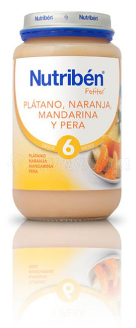 Nutriben plátano - naranja - mandarina - pera. envase 250 g.