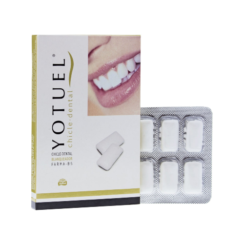 Yotuel farma chicle dental blanqueador 12 UDS