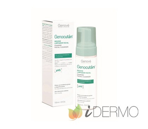 Genocutan mousse limpiador facial