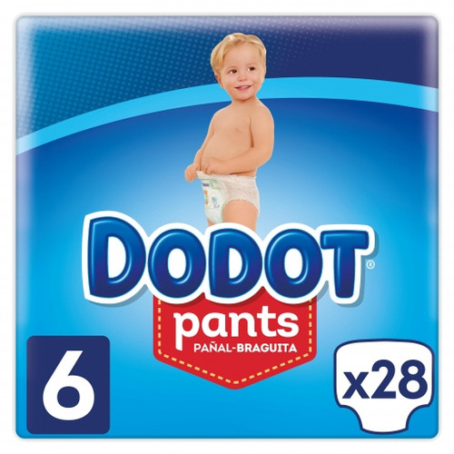 Pañal infantil dodot pants t-6 +15 kg 28 U