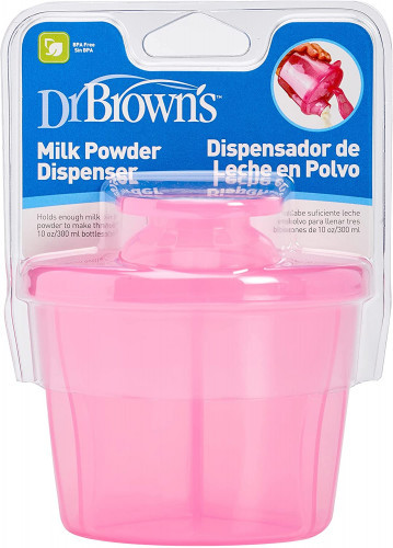 Dr brown dispensador de leche en polvo rosa