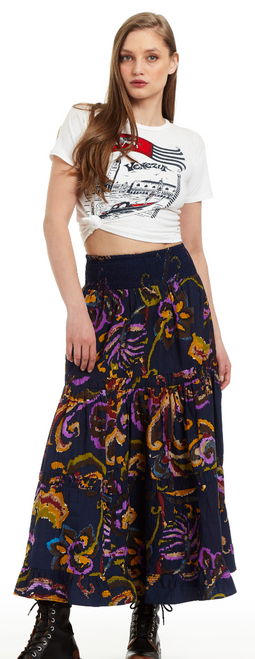 Luelle Skirt, Potpourri Navy